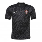 Günstige Fußballtrikots Portugal Torwart EURO 2024 Schwarze Kurzarm